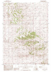 7.5' Topo Map of the Fly Draw, WY Quadrangle