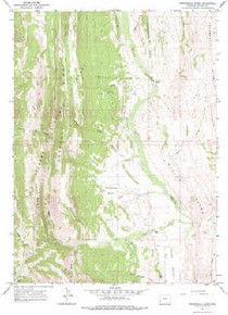 7.5' Topo Map of the Fontenelle Basin, WY Quadrangle