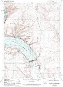 7.5' Topo Map of the Fontenelle Reservoir SE, WY Quadrangle