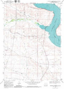 7.5' Topo Map of the Fontenelle Reservoir SW, WY Quadrangle