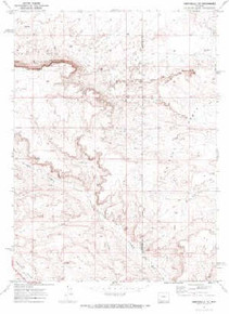 7.5' Topo Map of the Fontenelle SE, WY Quadrangle