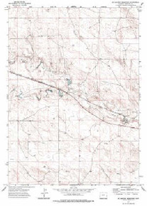 7.5' Topo Map of the Mcmaster Reservoir, WY Quadrangle