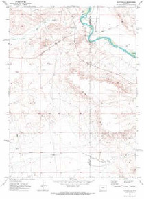 7.5' Topo Map of the Fontenelle, WY Quadrangle