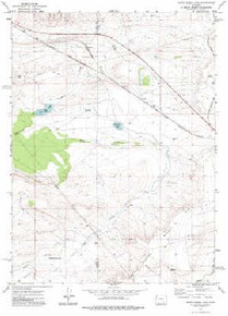 7.5' Topo Map of the Foote Creek Lake, WY Quadrangle