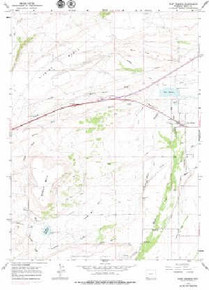 7.5' Topo Map of the Fort Bridger, WY Quadrangle