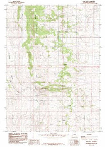 7.5' Topo Map of the Fort Hill, WY Quadrangle