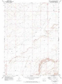 7.5' Topo Map of the Fort La Clede NE, WY Quadrangle