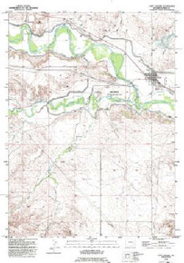 7.5' Topo Map of the Fort Laramie, WY Quadrangle