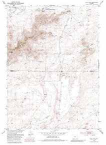 7.5' Topo Map of the Fort Ridge, WY Quadrangle