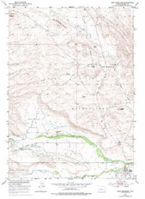7.5' Topo Map of the Fort Washakie, WY Quadrangle