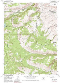 7.5' Topo Map of the Fossil Hill, WY Quadrangle
