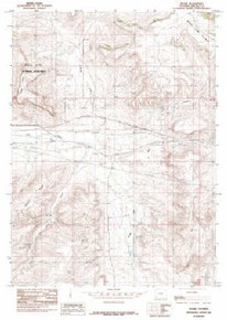 7.5' Topo Map of the Fossil, WY Quadrangle