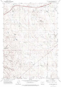 7.5' Topo Map of the Four Bar J Ranch, WY Quadrangle
