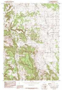 7.5' Topo Map of the Four Corners, WY Quadrangle