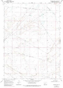 7.5' Topo Map of the Fourmile Knoll, WY Quadrangle