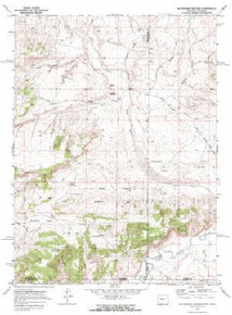 7.5' Topo Map of the Mcpherson Springs, WY Quadrangle