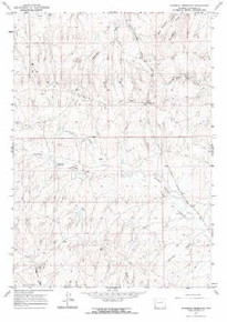 7.5' Topo Map of the Fourmile Reservoir, WY Quadrangle