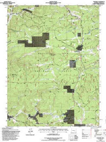 7.5' Topo Map of the Foxpark, WY Quadrangle