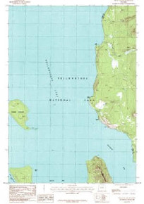 7.5' Topo Map of the Frank Island, WY Quadrangle