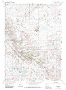 7.5' Topo Map of the Mcrae Gap, WY Quadrangle