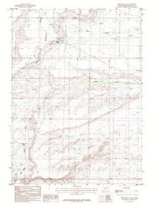 7.5' Topo Map of the Freighter Gap, WY Quadrangle