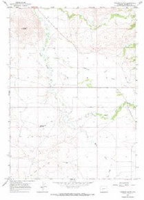 7.5' Topo Map of the Fremont Butte, WY Quadrangle