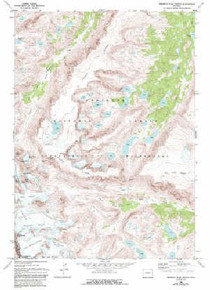 7.5' Topo Map of the Fremont Peak North, WY Quadrangle