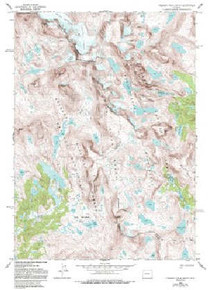 7.5' Topo Map of the Fremont Peak South, WY Quadrangle