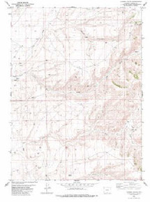 7.5' Topo Map of the Garden Gulch, WY Quadrangle