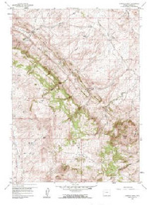 7.5' Topo Map of the Garfield Peak, WY Quadrangle