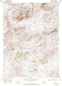 7.5' Topo Map of the Garrett, WY Quadrangle