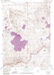 7.5' Topo Map of the Gas Hills, WY Quadrangle