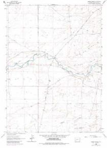 7.5' Topo Map of the Gasson Bridge, WY Quadrangle