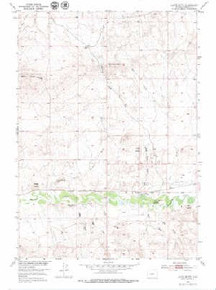 7.5' Topo Map of the Gates Butte, WY Quadrangle