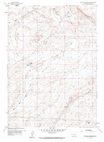 7.5' Topo Map of the Gaylord Reservoir, WY Quadrangle