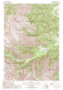 7.5' Topo Map of the Geers Point, WY Quadrangle