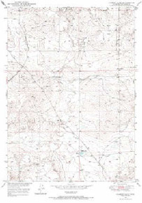 7.5' Topo Map of the Gilbert Lake, WY Quadrangle