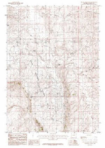 7.5' Topo Map of the Gillam Draw West, WY Quadrangle
