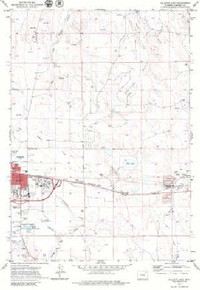 7.5' Topo Map of the Gillette East, WY Quadrangle