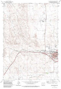 7.5' Topo Map of the Gillette West, WY Quadrangle