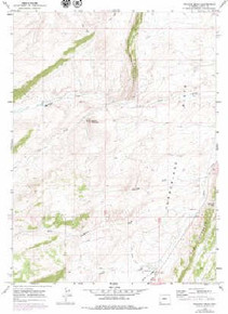 7.5' Topo Map of the Meadow Draw, WY Quadrangle