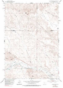 7.5' Topo Map of the Gillies Draw, WY Quadrangle