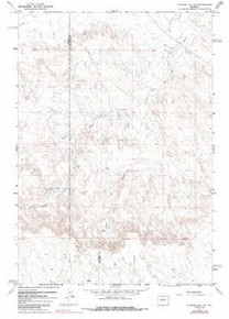 7.5' Topo Map of the Gilmore Hill SE, WY Quadrangle