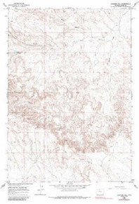 7.5' Topo Map of the Gilmore Hill, WY Quadrangle