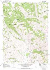 7.5' Topo Map of the Giraffe Creek, ID Quadrangle