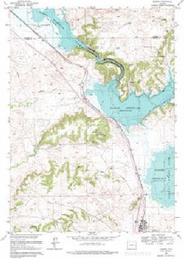 7.5' Topo Map of the Glendo, WY Quadrangle