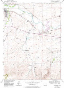 7.5' Topo Map of the Glenrock, WY Quadrangle