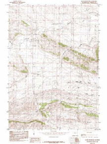7.5' Topo Map of the Gloin Reservoir, WY Quadrangle