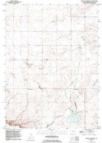 7.5' Topo Map of the Glomill Reservoir, WY Quadrangle