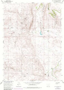 7.5' Topo Map of the Goat Mountain, WY Quadrangle